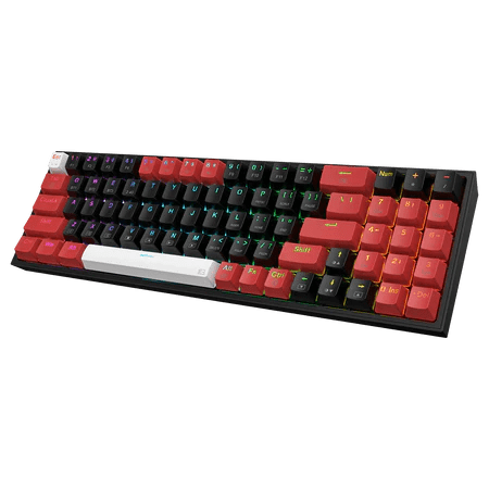 Redragon K628 CTB Pollux Pro 75% 3-Mode Wireless RGB Gaming Keyboard, 78 Keys Hot-Swappable Compact Mechanical Keyboard w/Hot-Swap Free-Mod PCB Socket, Dedicated Arrow Keys & Numpad, Red Switch Redragon K628 CTB Pollux Pro 75% 3-Mode Wireless RGB Gaming Keyboard, 78 Keys Hot-Swappable Compact Mechanical Keyboard w/Hot-Swap Free-Mod PCB Socket, Dedicated Arrow Keys & Numpad, Red Switch